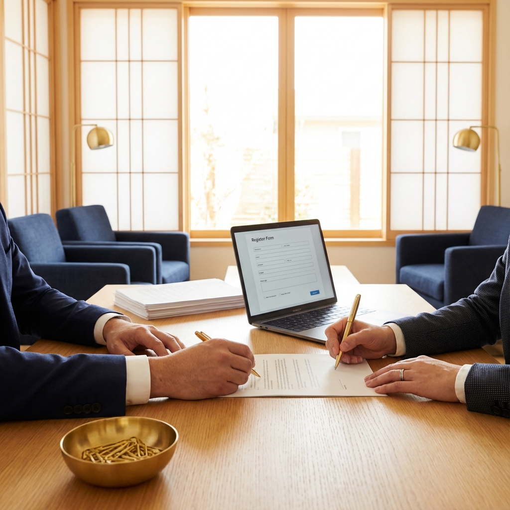 契約・アカウント作成