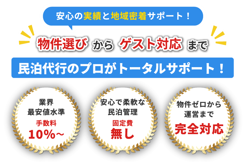物件選びからゲスト対応まで民泊代行のプロがトータルサポートsp